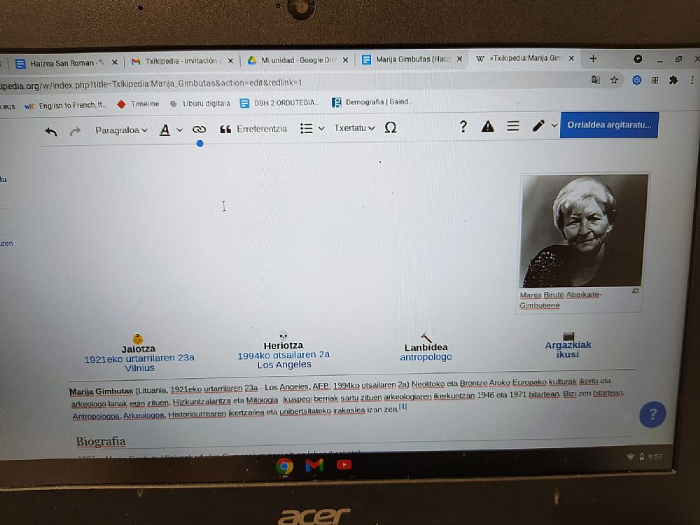 TXIKIPEDIARAKO 266 SARRERA BERRI ARGITARATU DITUZTE 18 IKASTOLETAKO IKASLEEK