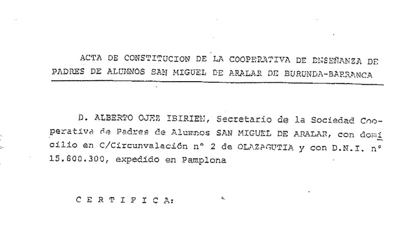 1975/76: San Miguel de Aralar Kooperatiba
